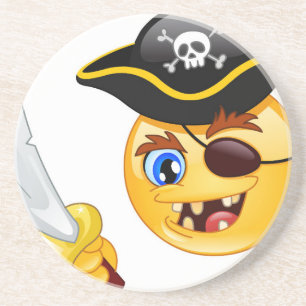 Porta-copos pirata emoji