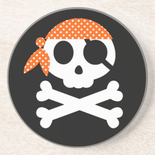 Porta-copos Pirate Skeleton Skull Bandanna