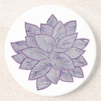 Porta-copos Pires Botânico Mínimo – Flor Desenhada à Mão