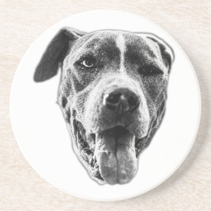 Porta-copos Piscar os olhos de saída de língua—Pitbull Mix Min