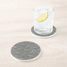 Porta-copos Placa de Diamante de Cinza de Aço