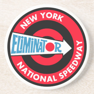 Porta-copos placa vintage da New York National Speedway