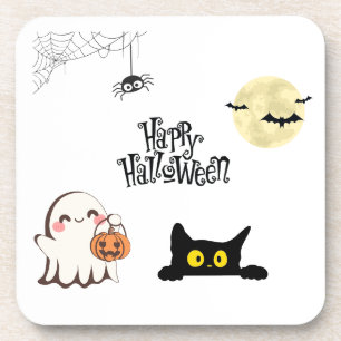 Porta copos plástica de Halloween fofa e assustado