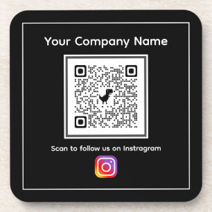 Porta copos plástica do duro com código QR