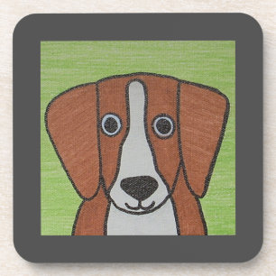 Porta copos plástica do Duro do Beagle em Cubo