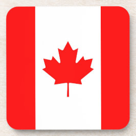 Porta copos plástica dura com a bandeira de Canadá