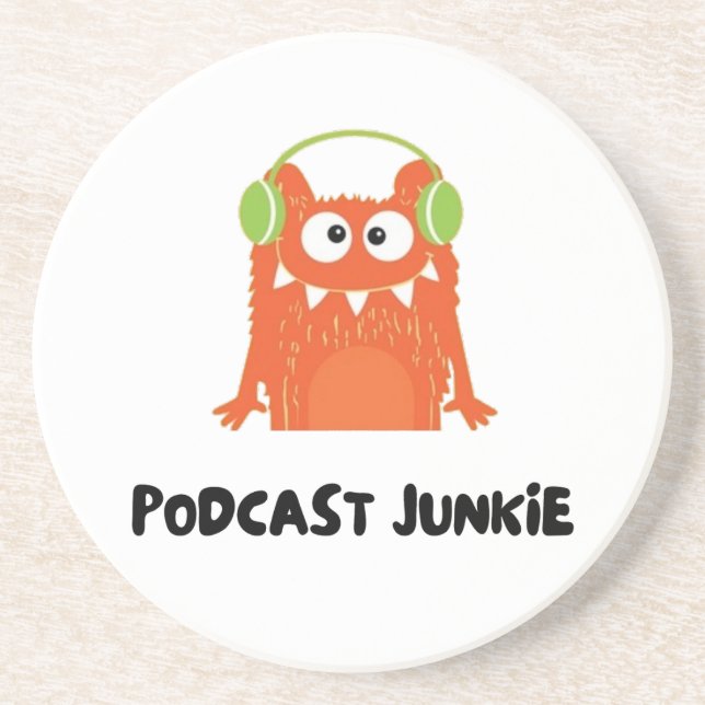 Porta-copos Podcast junkie (Frente)