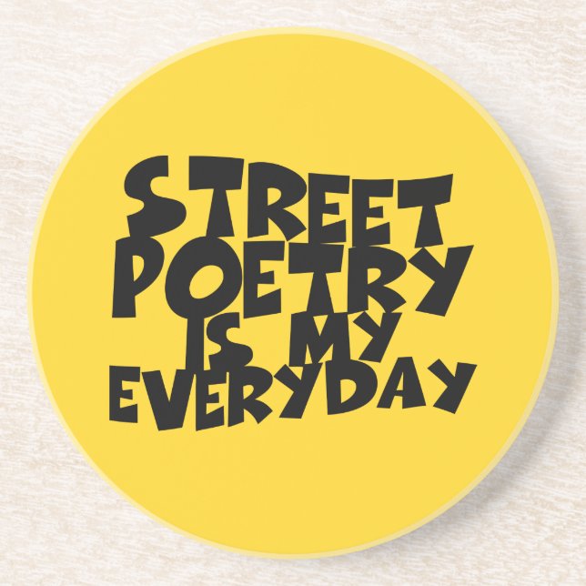 Porta-copos Poesia Da Rua É Meu Dia A Dia (Frente)