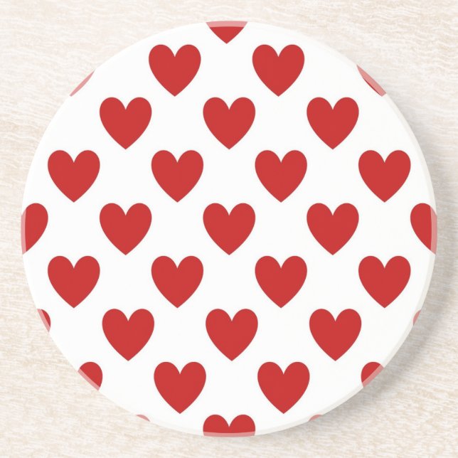 Porta-copos Polka Dot Hearts Pattern (Frente)