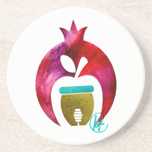 Porta-copos Pomegranato Apple Honey Art Rosh Hashana