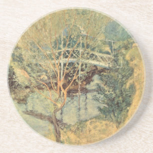 Porta-copos Ponte Branca de Twachtman, Impressionismo Antigo
