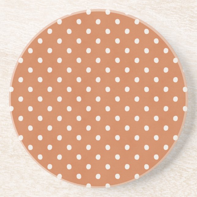 Porta-copos Pontos de Creme de Laranja (Frente)