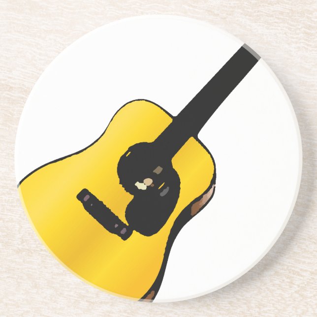 Porta-copos Pop Art Guitar (Frente)