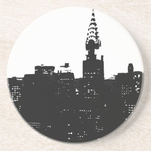 Porta-copos Pop Art New York Silhouette