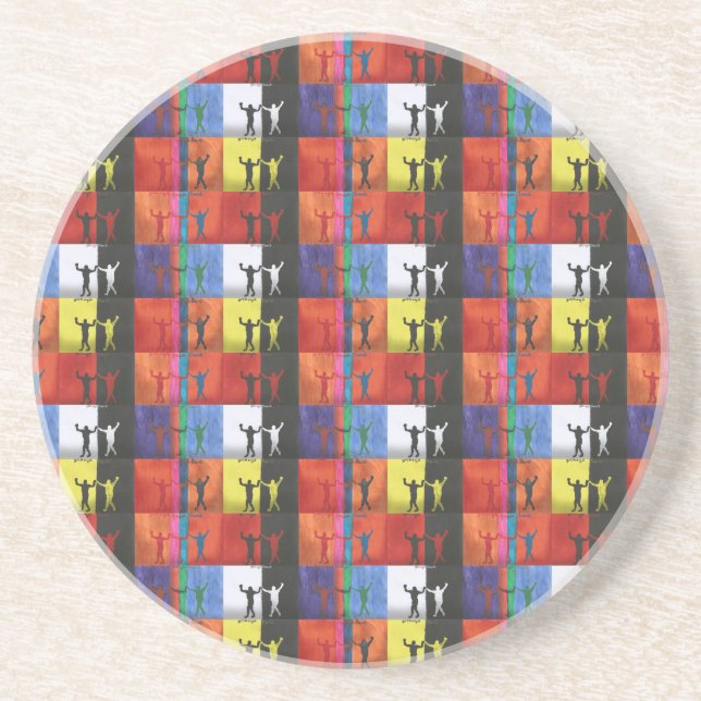 Porta-copos Pop art no.1 by Yeshaya Dank - unity & harmony (Frente)