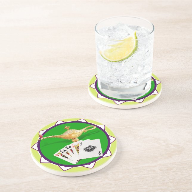 Porta-copos Pôquer Lâmpada Magnética de Las Vegas Chip (Lateral)