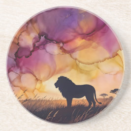 Porta-copos Pôr do sol na Savana