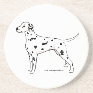 Porta-copos Porta copos: Dalmatian preto