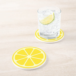 Porta-copos Portas copos amarelas amarelas da fatia do Decado