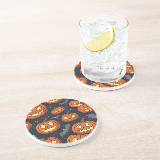 Porta-copos Portas copos de Halloween assombradas com Bats, Bi (Lateral)