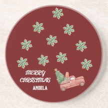 Portas copos de Natal em Floco de Neve