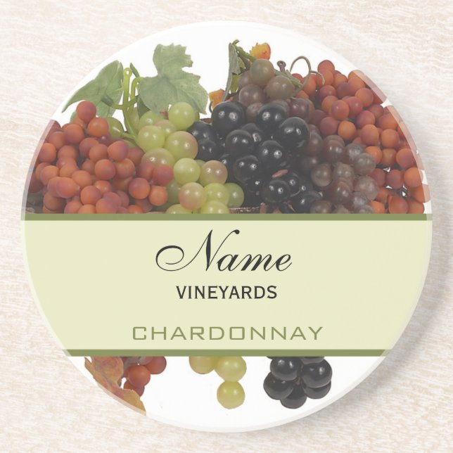 Porta-copos Portas copos personalizadas do vinho (Frente)