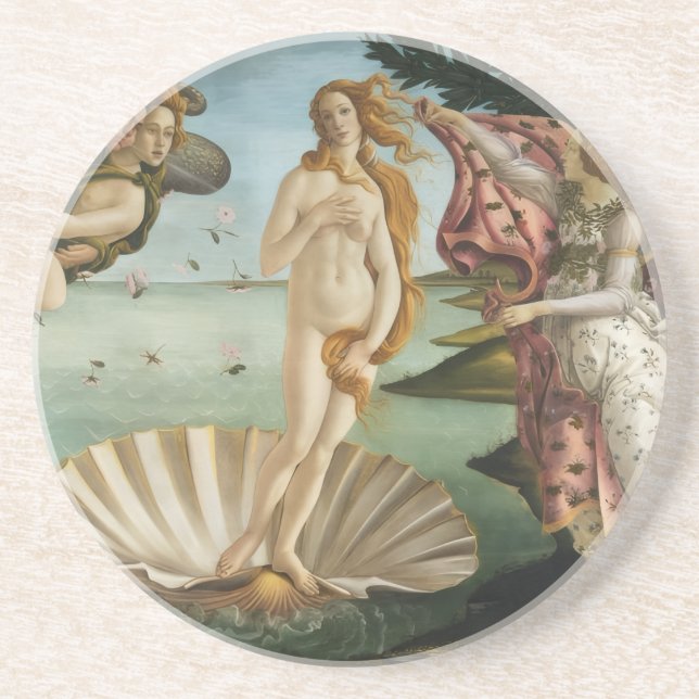 Porta-copos Posavasos de El nacimiento de Venus de Sandro (Frente)