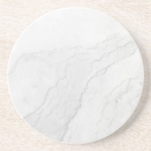 Porta-copos Pousa-copos de papel rústico de mármore branco sim (Frente)