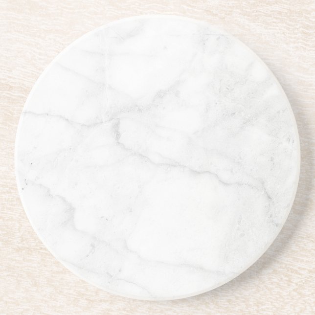 Porta-copos Pousa Papel de Mármore Branco Simples Moderno Rúst (Frente)