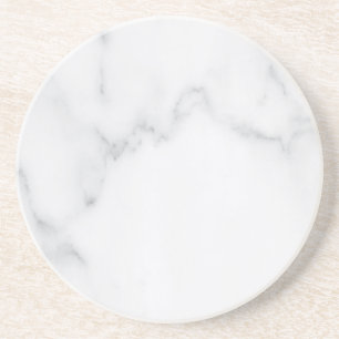 Porta-copos Pousa Papel de Mármore Branco Simples Moderno Rúst