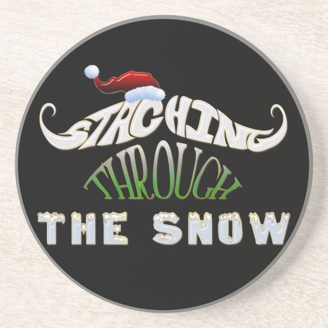 Porta-copos Prendendo pela neve (Frente)