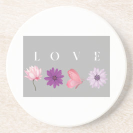 Porta-copos Presente Botânico Romântico de Amor Floral para El