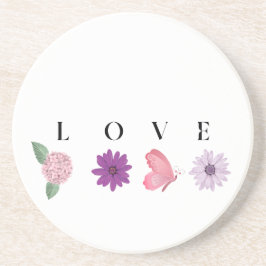Porta-copos Presente de Amor Floral Romântico
