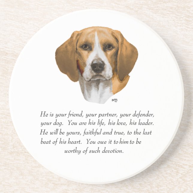 Porta-copos Presente de Beagle MACHO (Frente)