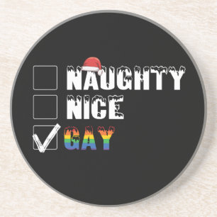Porta-copos Presente de Natal LGBT Orgulho Gay Arco-íris Malva