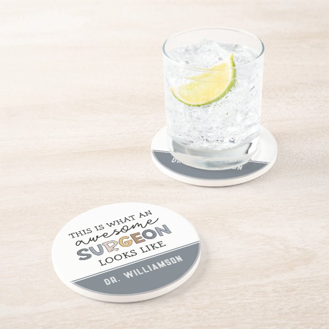 Porta-copos Presente do cirurgião sofisticado cirurgião incrív (Lateral)
