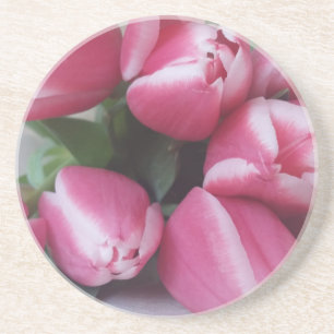 Porta-copos Primavera Floral de Tulipas Rosa, Flores
