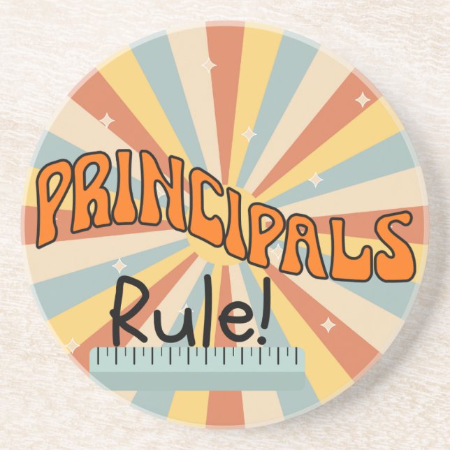 Porta-copos Principal Coasters, Retro Coasters for Principal (Frente)