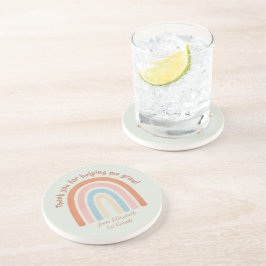 Porta-copos Professor de Arco-Íris Moderno, Aquarela Obrigado