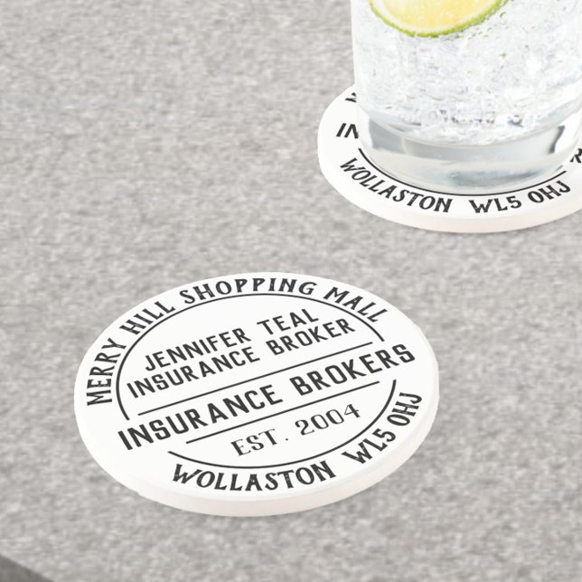 Porta-copos Promocional da Companhia de Seguros (Criador carregado)