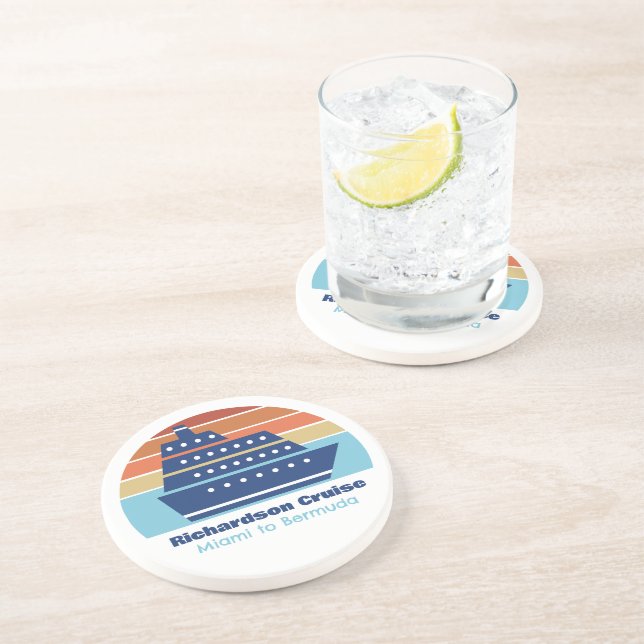 Porta-copos Proteção de Sunset da Família de Navios de Cruzeir (Lateral)