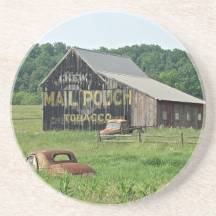 Porta-copos Publicidade a Cigarro em Bolsa de Correio Antigo