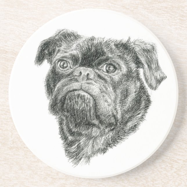 Porta-copos Pug (Frente)