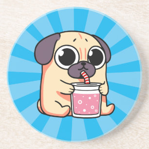 Porta-copos Pug Gato