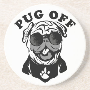 Porta-copos Pug Off Humor Engraçado Para Pug Lovers