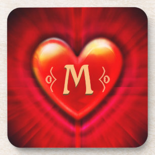 Porta copos Pulso vermelho coração personalizado m