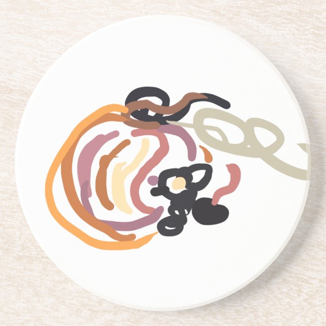 Porta-copos Pumpkin Sunset Autumn cute (Frente)