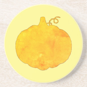 Porta-copos Pumpkin Watercolor Painting