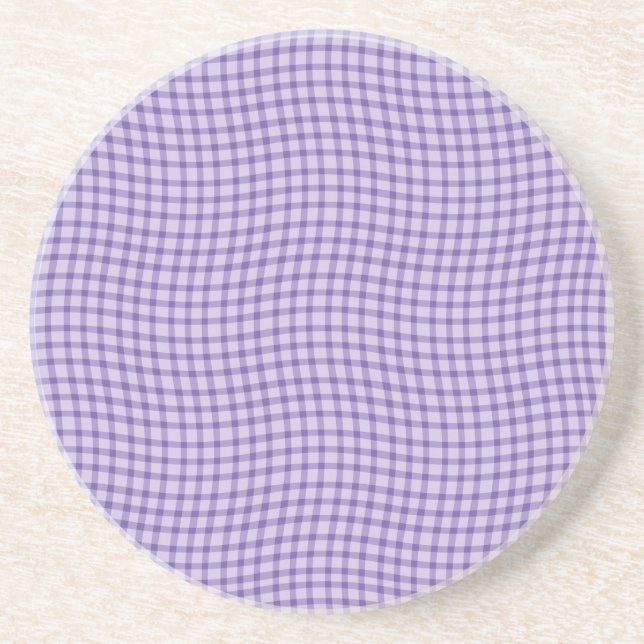 Porta-copos Purple Plaid Checker Seamless Pattern (Frente)