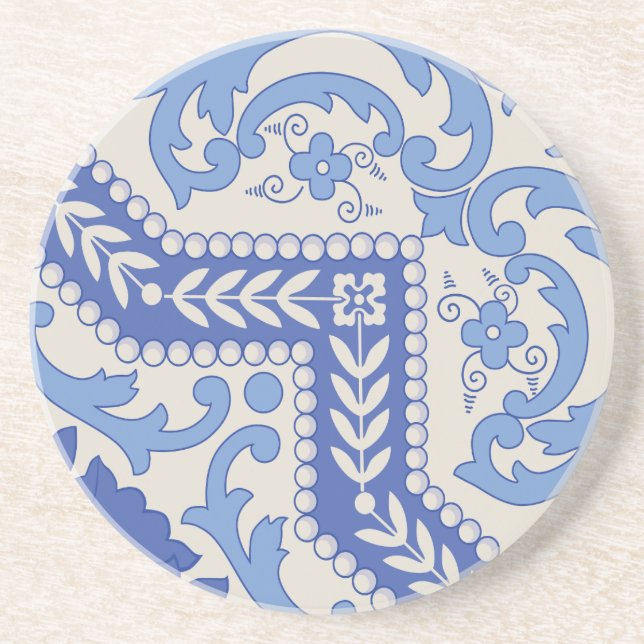 Porta-copos Quadro botânico carregado (Frente)